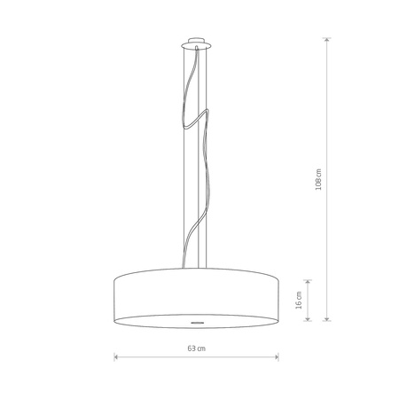 Nowodvorski Lampa wisząca czarna VIVIANE 6774