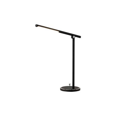 Nowodvorski Lampka biurkowa czarna srebrna SMART LED 8358