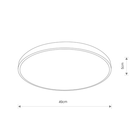 Nowodvorski Plafon biały AGNES ROUND LED 8187