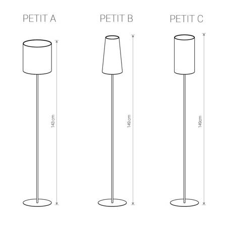 Nowodvorski Podstawa do lampy stojącej czarna PETIT 8346