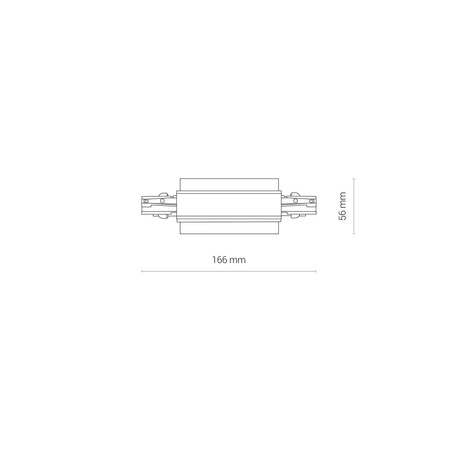 Nowodvorski Złączka czarna CTLS REC POWER STRAIGHT CONNECTOR 8685