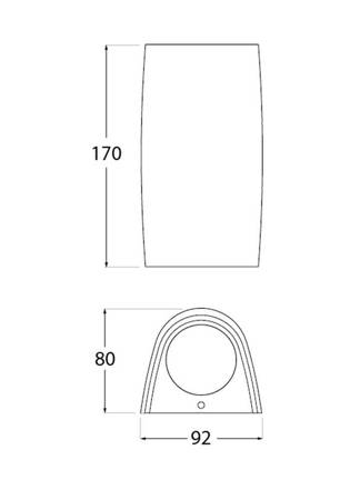 Oprawa MARTA 90-1L czarny X LED GU10 4,5W 3000K