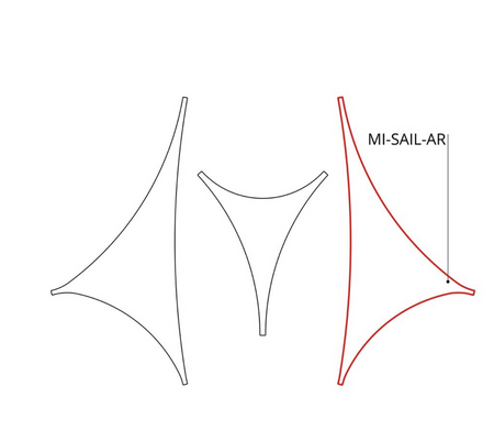 Oprawa MI-SAIL-AR, zwieszana, 69W, 3000K, bez zasilacza, 24VDC, IP20, biały lakier mat RAL9010