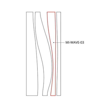 Oprawa MI-WAVE-03, zwieszana, 52W, 3000K, bez zasilacza, 24VDC, IP20, czarny anoda