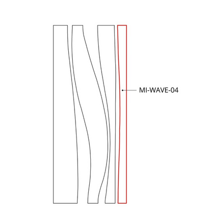 Oprawa MI-WAVE-04, zwieszana, 44W, 3000K, bez zasilacza, 24VDC, IP20, biały lakier mat RAL9010