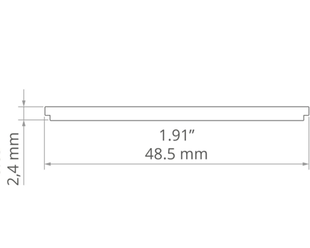 Osłona JUN-100 pryzmatyczna do profilu 1,5m  UGR<19