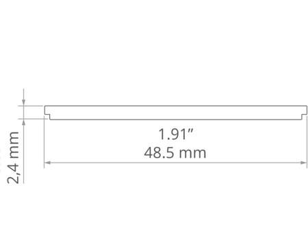 Osłona JUN-50 pryzmatyczna do profilu 1,5m  UGR<19