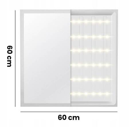 Panel LED natynkowy 60x60 40W biały PL-C05 130lm/W