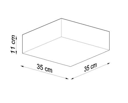 Plafon HORUS 35 szary