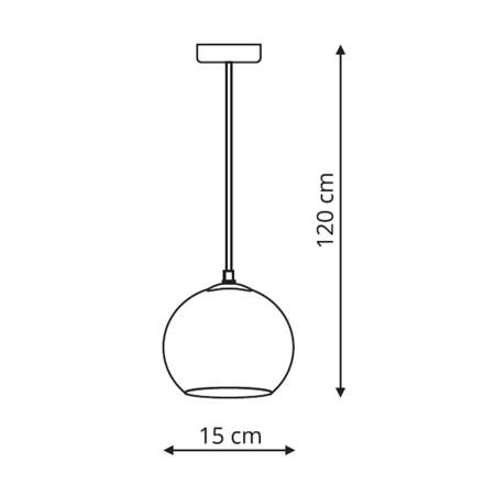 Rame 1 lampa wisząca mała LP-2014/1P