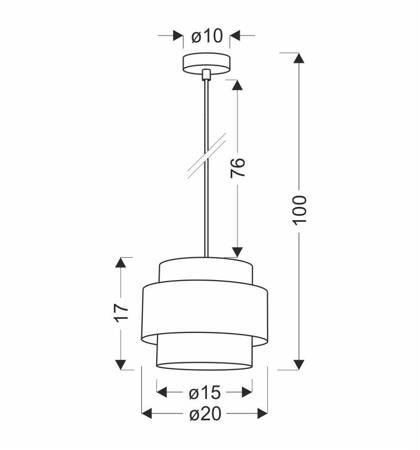 Rattan lampa wisząca E27 abażur biały+kremowy