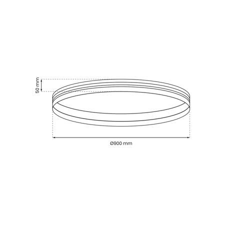 SZYNA NATYNK MAGNETIC OKRĄG śr. 900mm