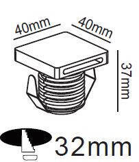 Step czarna oprawa schodowa LP-0458 BK