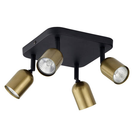 TOP BLACK/GOLD LAMPA SUFITOWA 4 PŁ