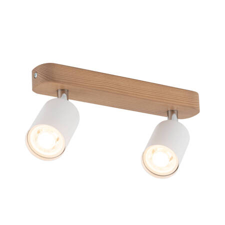 TOP WOOD WHITE LAMPA SUFITOWA 2 PŁ