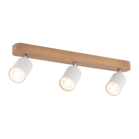 TOP WOOD WHITE LAMPA SUFITOWA 3 PŁ