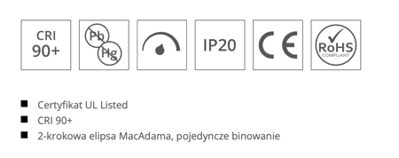 Taśma LED K-50-1091-24V neutralna 4000K ultracienka 5mm 9.1W/m