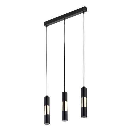 VIVIEN BLACK/GOLD LAMPA WISZĄCA 3 PŁ LISTWA