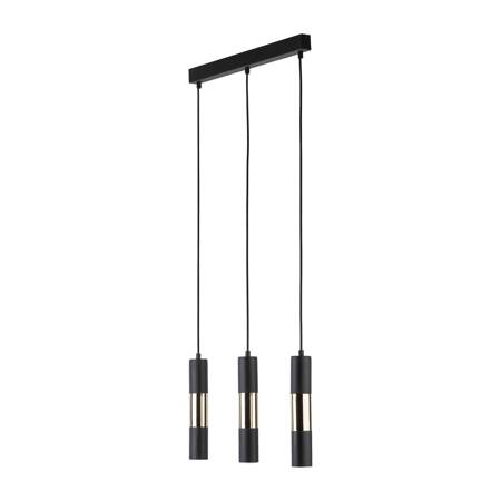 VIVIEN BLACK/GOLD LAMPA WISZĄCA 3 PŁ LISTWA