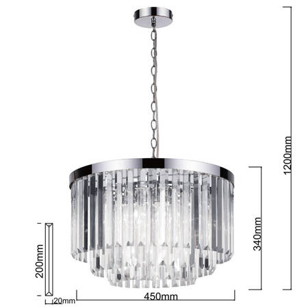 Vetro lampa wisząca LP-2910/5P