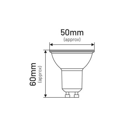 Żarówka LED GU10 6W zimna 6500K 