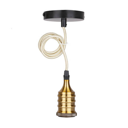 Zawiesie metalowe patynowe/czarne lampa E27 31-99962