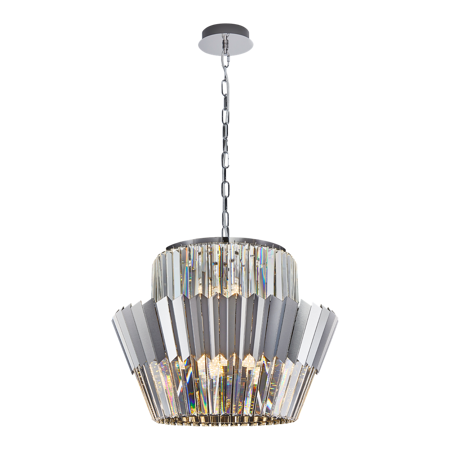 Żyrandol Lampa wisząca DONNA CHROME 12xE14