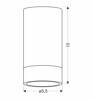 CONTI LAMPA SUFITOWA TUBA 1X15W GU10 5,5/10 CZARNY+DREWNIANY