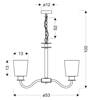 Lampa sufitowa 3xE27 SCHUBERT 33-74232 czarna