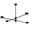 Lampa sufitowa CROSS BLACK 4xGX53