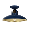 Lampa sufitowa FELIX NAVY BLUE/GOLD 1xE27