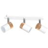 Lampa sufitowa JOKER WHITE/WOOD 3xGU10