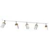 Lampa sufitowa SOLO SAWN WHITE / PATINATED WOOD 5x mini GU10