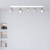 Lampa sufitowa SOLO SAWN WHITE / PATINATED WOOD 5x mini GU10