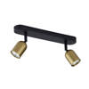 Lampa sufitowa TOP Black/Gold 2xGU10