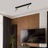 Lampa sufitowa TOP Black Gold 2xGU10