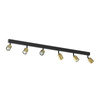 Lampa sufitowa TOP Black/Gold 6xGU10