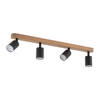 Lampa sufitowa TOP WOOD Black 4xGU10