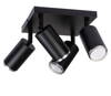 Lampa sufitowa spot light 4 TUBY czarna SR