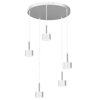 Lampa wisząca ARENA WHITE/SILVER 5xGX53