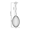 Lampa wisząca BRAGA WHITE 1xE27