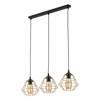 Lampa wisząca DIAMOND NEW BLACK/GOLD 3xE27