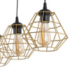 Lampa wisząca DIAMOND NEW BLACK/GOLD 3xE27