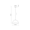 Lampa wisząca FARO New Black 1xE27