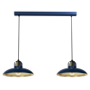 Lampa wisząca FELIX NAVY BLUE/GOLD 2xE27 granatowo złota