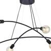 Lampa wisząca HELIX BLACK 6xE27