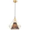 Lampa wisząca      HIRA 1 Gold+Black 1xE27