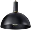 Lampa wisząca Loft metalowa Kopuła czarna 1xE27