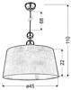 Lampa wisząca NORMAN WHITE 1xE27