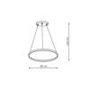 Lampa wisząca Ring mały CCT 1xLED czarny LP-909/1P S BK CCT